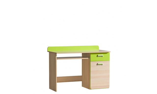 PC stůl Loreto L10 jasan/zelená