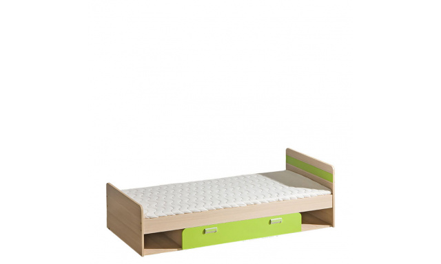 Dětská postel Loreto L13 jasan/zelená