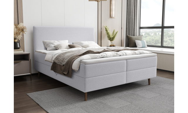 Moderní postel Karas 180x200cm, šedá Poso