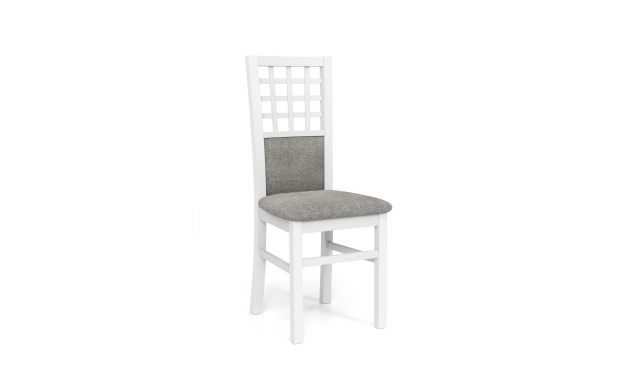 Jídelní židle Girona, bílá/šedá