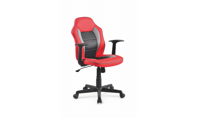 Studentská židle Hema1630, černá/červená