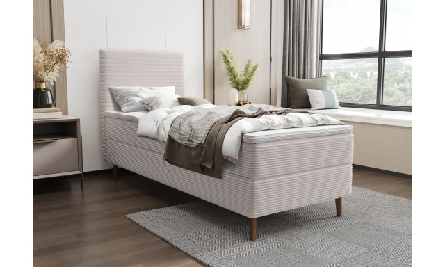 Moderní postel Karas 90x200cm, bílá Poso