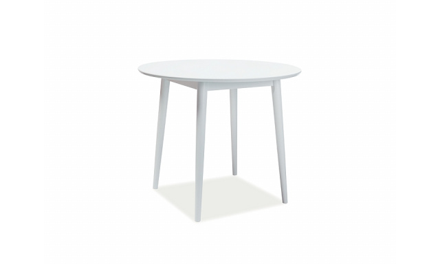 Kulatý jídelní stůl Sego173, bílý, 90cm