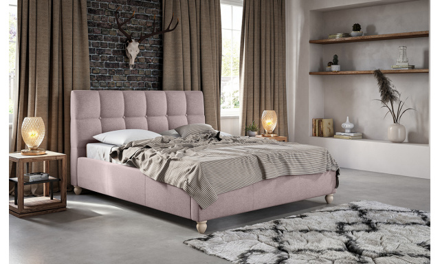 Čalouněná postel Asta 180 X 200, světle šeříková Massimo