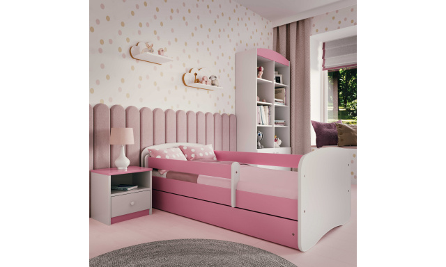 Dětská postel s úložným prostorem Sen 180X80 cm, růžová
