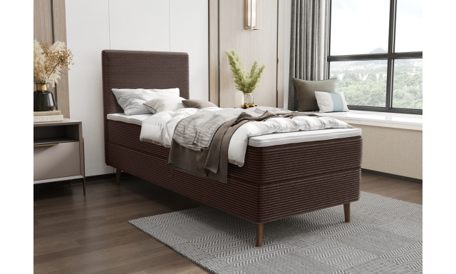 Moderní postel Karas 90x200cm, hnědá Poso