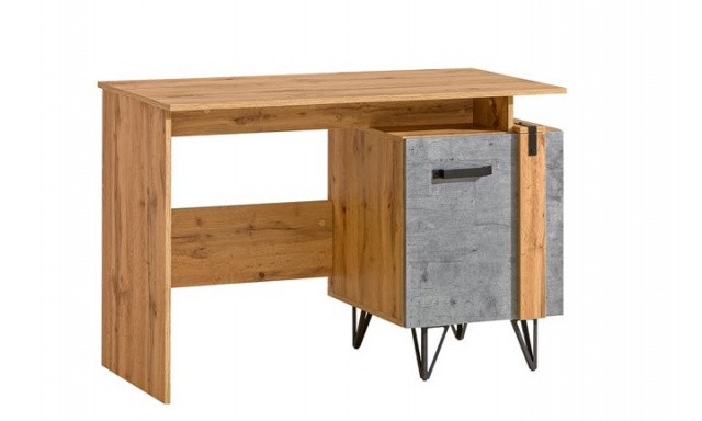PC stůl Laser 9, dub wotan/beton