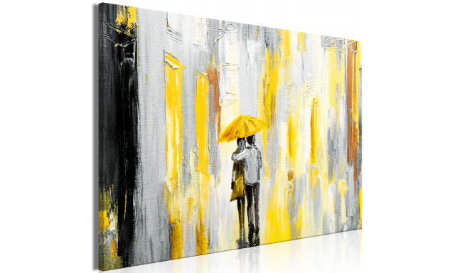 Obraz - Umbrella in Love (1 Part) Wide Yellow