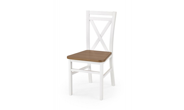 Jídelní židle Derek, bílá / olše