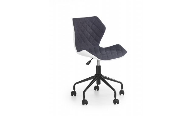 Židle k PC stolu Hema1627, bílá/šedá