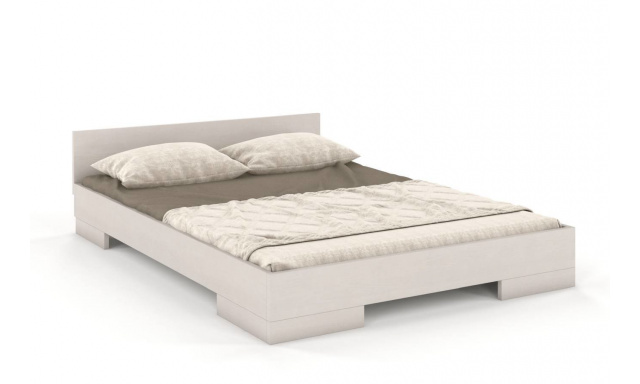 Prodloužená postel Spectre 120x220 cm, borovice masiv, bílý