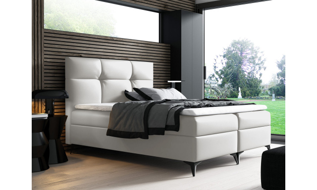 Kontinentální postel Fresina 180x200, bílá