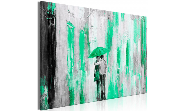 Obraz - Umbrella in Love (1 Part) Wide Green