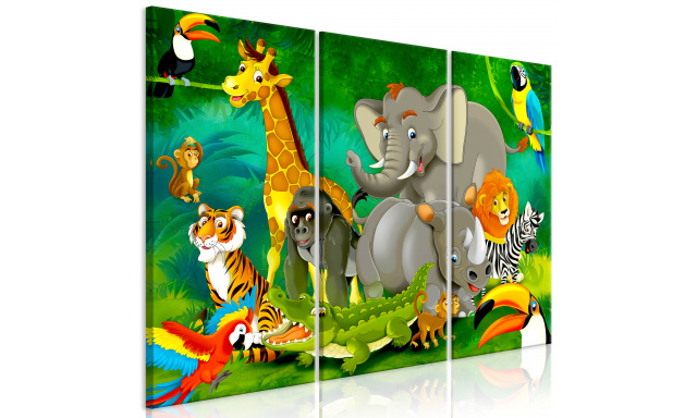 Obraz - Colourful Safari (3 Parts)