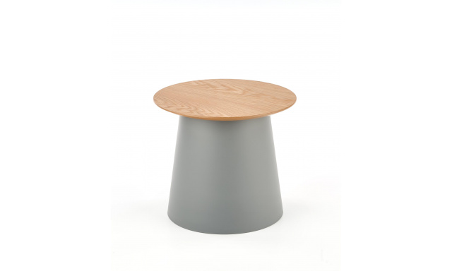 Odkládací stolek Hema65, přírodní/šedá
