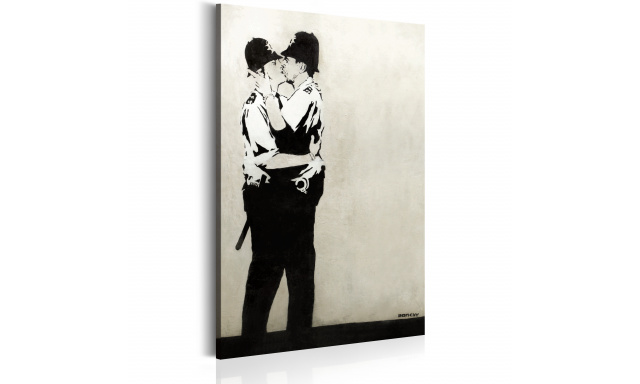 Obraz - Kissing Coppers by Banksy