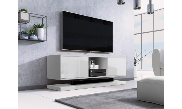 Moderní TV stolek Varmen, bílý