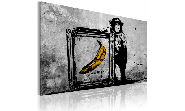 Obraz - Inspired by Banksy - black and white