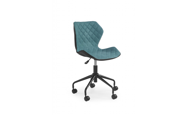 Židle k PC stolu Hema1628, černá/modrá