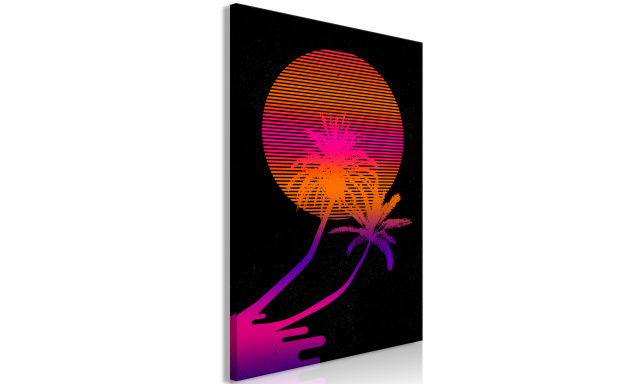Obraz - Palm at Sunrise (1 Part) Vertical