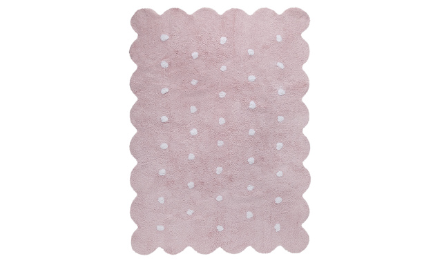 Bio koberec kusový, ručně tkaný Biscuit Pink