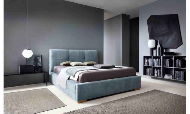 Čalouněná postel Lilo 90 x 200, modrozelená Storm