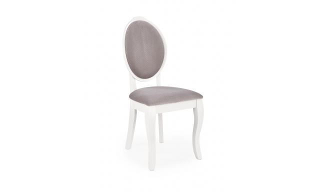 Jídelní židle Hema546, bílá/šedá