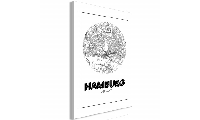 Obraz - Retro Hamburg (1 Part) Vertical