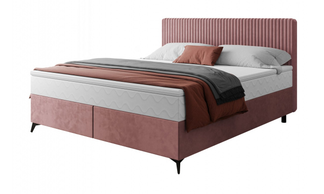 Čalouněná postel Viva 160 x 200, růžová Manila