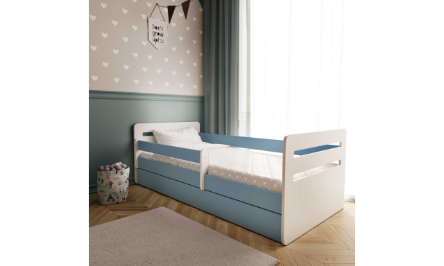 Dětská postel s úložným prostorem Tomáš 160x80 cm, modrá