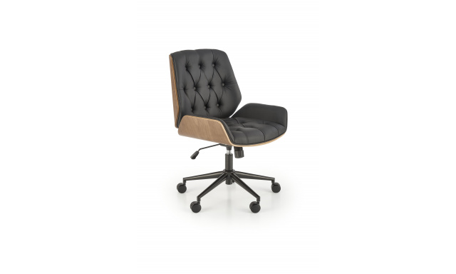 Designová kancelářská židle Hema1708, ořech/černá