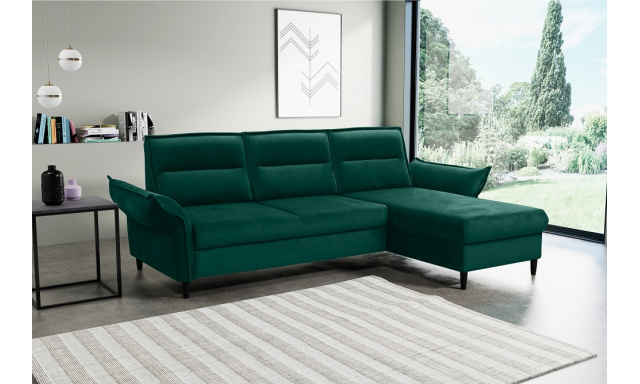 Luxusní rohová sedačka Modino, zelená Element