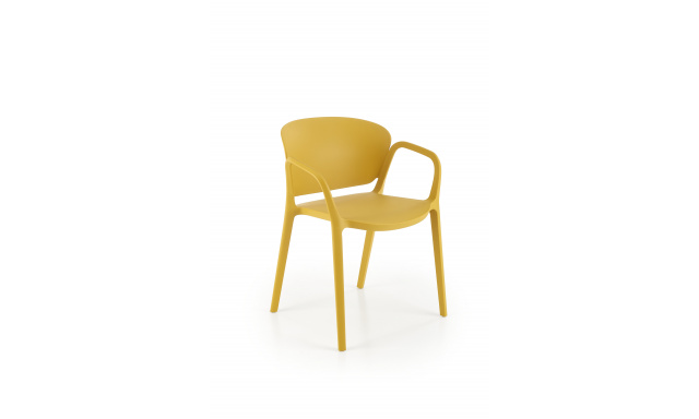 Moderní jídelní židle Hema2036, žlutá