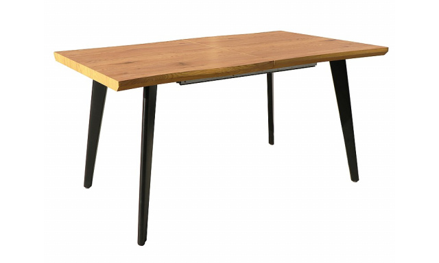 Rozkládací jídelní stůl Sego153, dub, 120-180-80cm