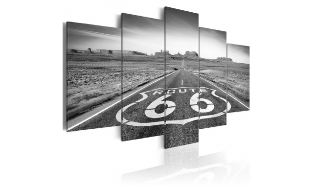 Obraz - Route 66 - black and white