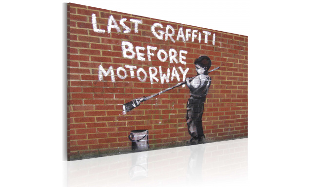 Obraz - Last graffiti before motorway (Banksy)