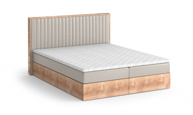 Čalouněná postel Lisma 160 x 200, béžová Vega