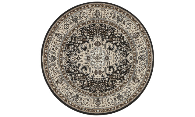 Kruhový koberec Mirkan 104439 Cream/Brown