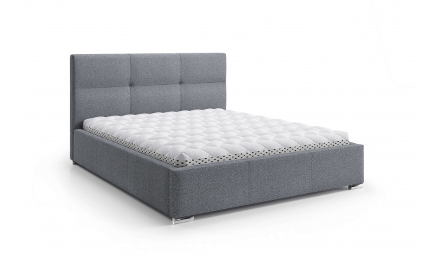 Čalouněná postel Lilo 140 X 200, šedá Solid