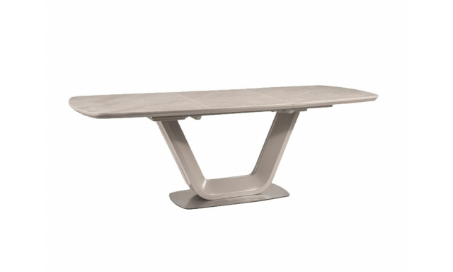 Luxusní jídelní stůl Sego145, ceramic mramor/šedý, 160-220x90cm