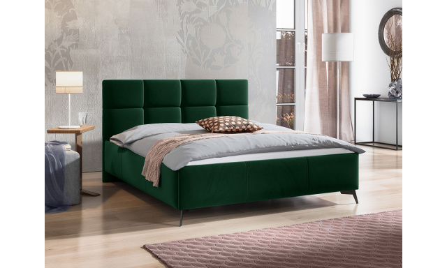 Kontinentální postel Sven 160x200, zelená Fresh