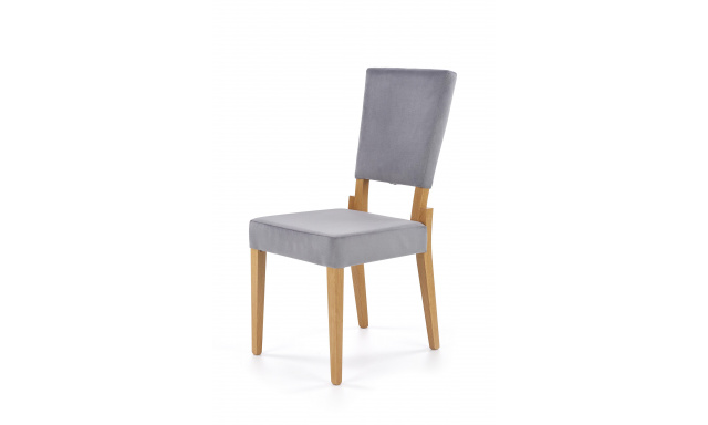 Jídelní židle Hema541, dub medový/šedá