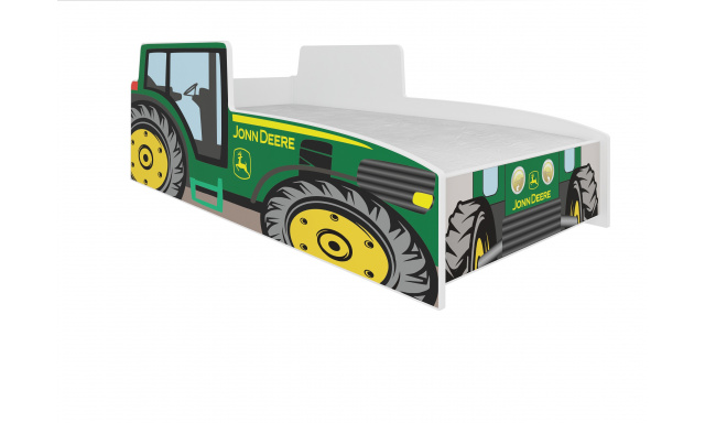 Dětská postel Traktor zelený 160x80 + matrace ZDARMA!
