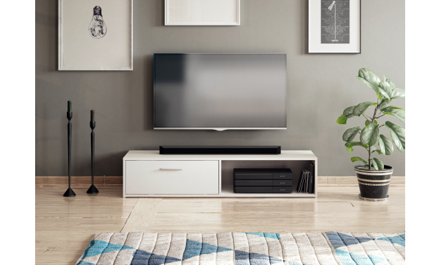 Moderní TV stolek Savana 140cm, bílý