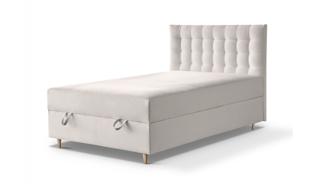 Čalouněná postel Angelo 120 x 200, béžová Mono