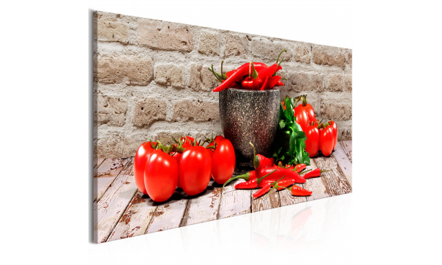 Obraz - Red Vegetables (1 Part) Brick Narrow