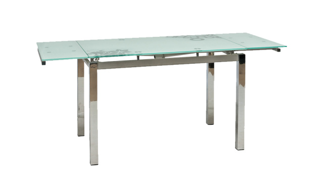 Skleněný rozkládací stůl Sego162, 110-170x74cm
