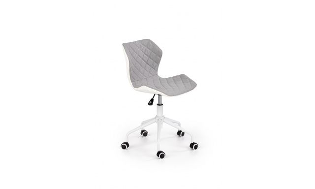 Židle k PC stolu Hema1624, bílá/šedá