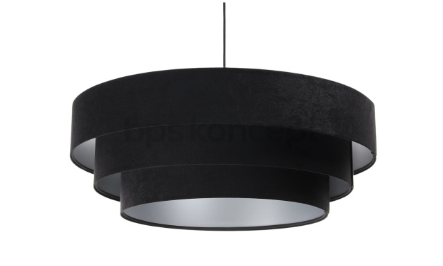 Designová závěsná lampa Trento, černá