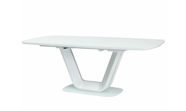 Luxusní jídelní stůl Sego143, bílý, 140-200x90cm
